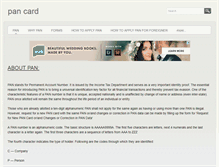 Tablet Screenshot of pancard.org